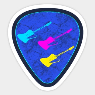 Retro 80s Guitars Sticker